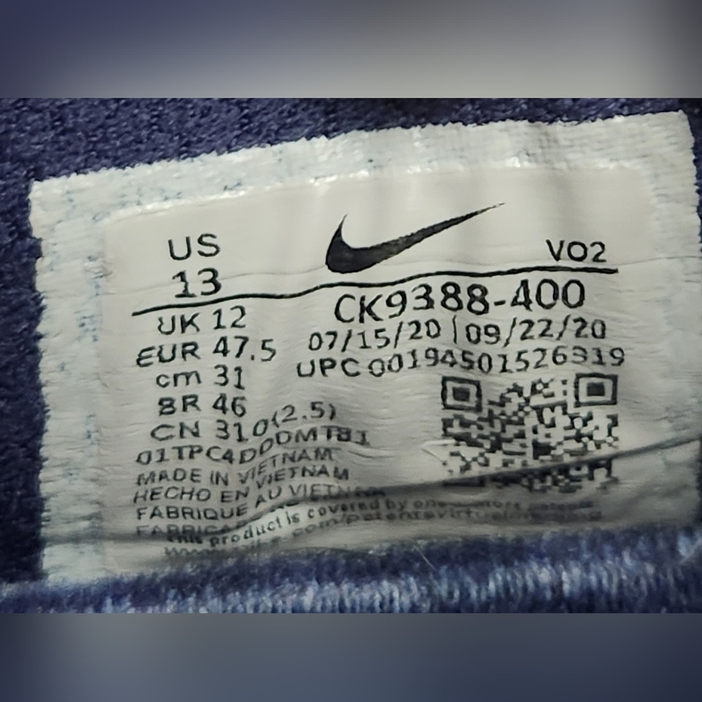 Nike Metcon 6 Royal Blue Coral Yellow Athletic Shoes Men's Size 13 - Picture 8 of 8